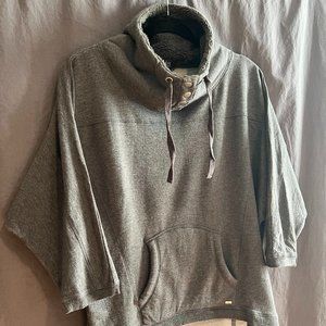 Alo yoga athleisure sweatshirt fleece lined cowl neck batwing oversized bamboo
